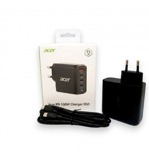 Acer ZL.ADTCC.00L Caricabatterie per dispositivi mobili Universale Nero AC Ricarica rapida Interno
