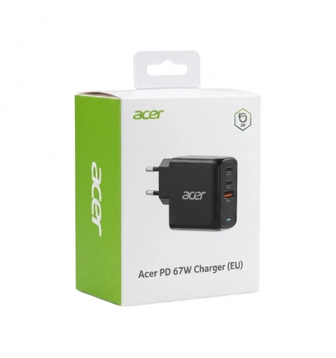 Acer ZL.ADTCC.00J Caricabatterie per dispositivi mobili Universale Nero AC Ricarica rapida Interno