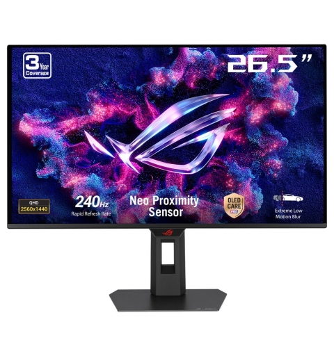 ASUS ROG Strix OLED XG27AQDMES écran plat de PC 67,3 cm (26.5") 2560 x 1440 pixels Quad HD QD-OLED Noir