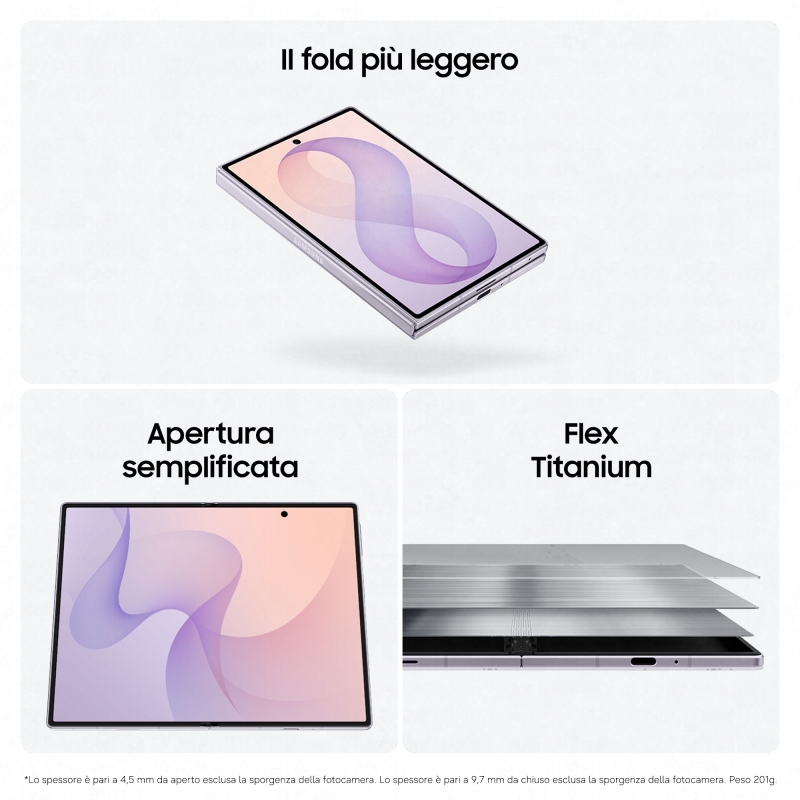 Samsung Galaxy Z Fold8 19,3 cm (7.6") Dual-SIM 5G USB Typ-C 12 GB 512 GB 4800 mAh Lavendel