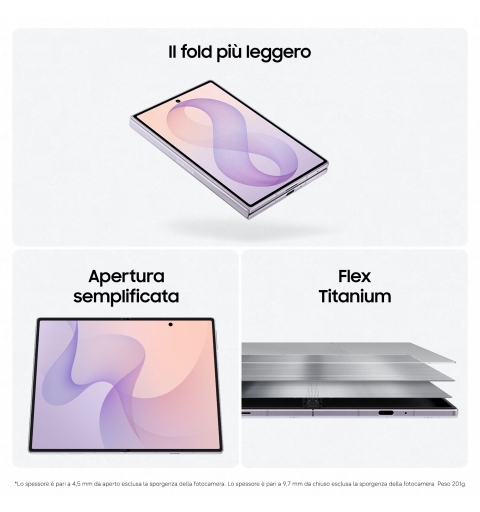 Samsung Galaxy Z Fold8 19.3 cm (7.6") Dual SIM 5G USB Type-C 12 GB 512 GB 4800 mAh Lavender