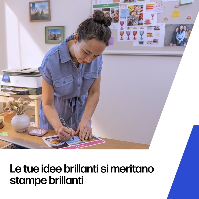 HP Cartuccia di stampa pigmentata blu 2242