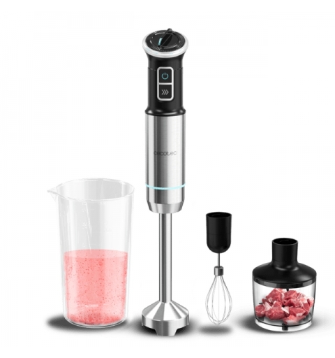 Cecotec Power Neutron 1100MAX Cream&Crush Mélangeur par immersion 1100 W Noir, Acier inoxydable