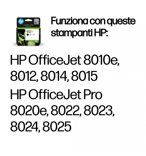 HP 912XL High Yield Black Original Ink Cartridge