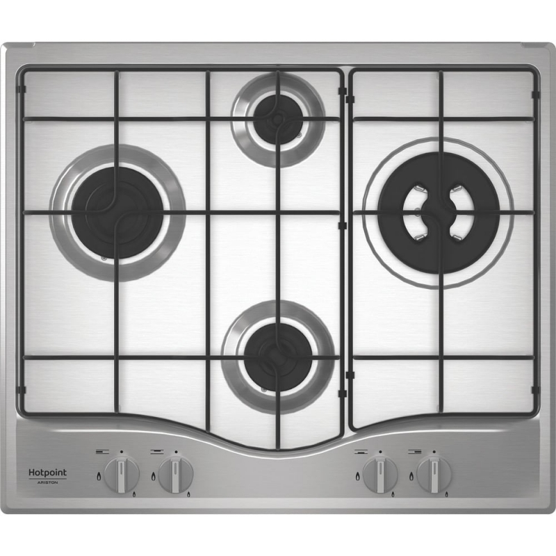 Hotpoint PCN R643N T IX HA Acero inoxidable Integrado 59 cm Encimera de gas 4 zona(s)