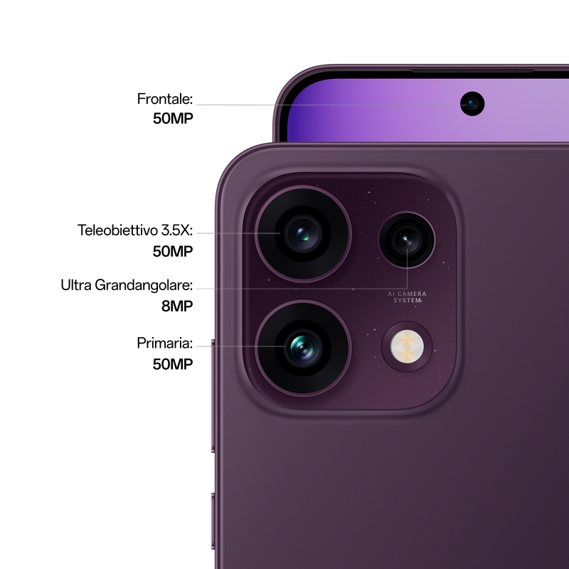 OPPO Reno16 F 5G 16,7 cm (6.57") Dual-SIM Android 16.0 USB Typ-C 8 GB 256 GB 6500 mAh Schwarz