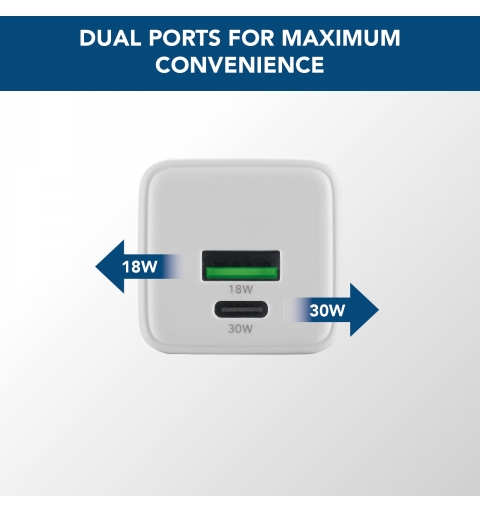 Cellularline Multipower Dual Port 30W - Smartphone, tablet e laptop