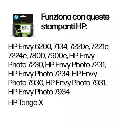 HP 303XL Cyan Magenta Gelb Original Druckerpatrone mit hoher Reichweite