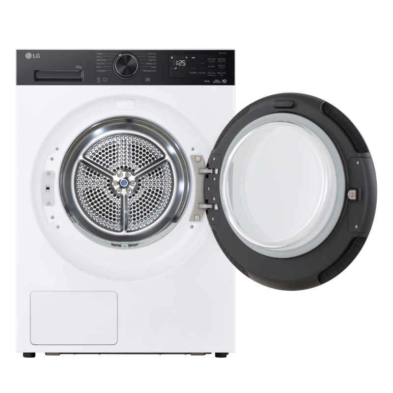 LG RNX5009TKB tumble dryer Freestanding Front-load 9 kg White, Black