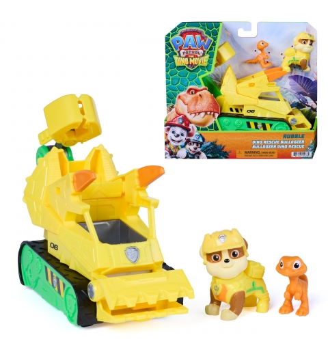 PAW Patrol - Pat Patrouille Le Film Mission Dino - Véhicule Figurine Ruben