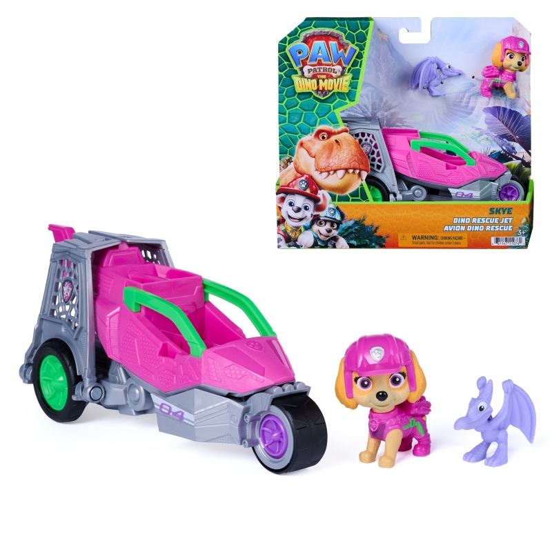 PAW Patrol - Pat Patrouille Le Film Mission Dino - Véhicule Figurine Stella