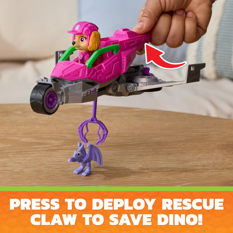 PAW Patrol - Pat Patrouille Le Film Mission Dino - Véhicule Figurine Stella