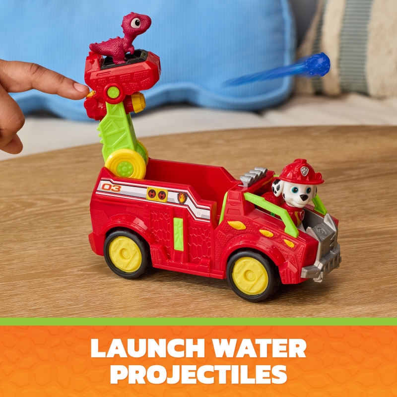 PAW Patrol - Pat Patrouille Le Film Mission Dino - Véhicule Figurine Marcus