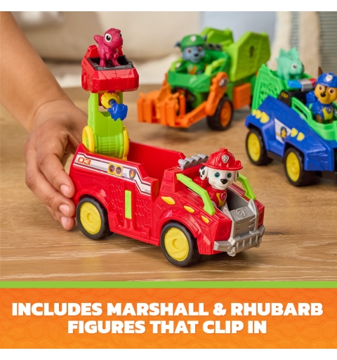 PAW Patrol - Pat Patrouille Le Film Mission Dino - Véhicule Figurine Marcus