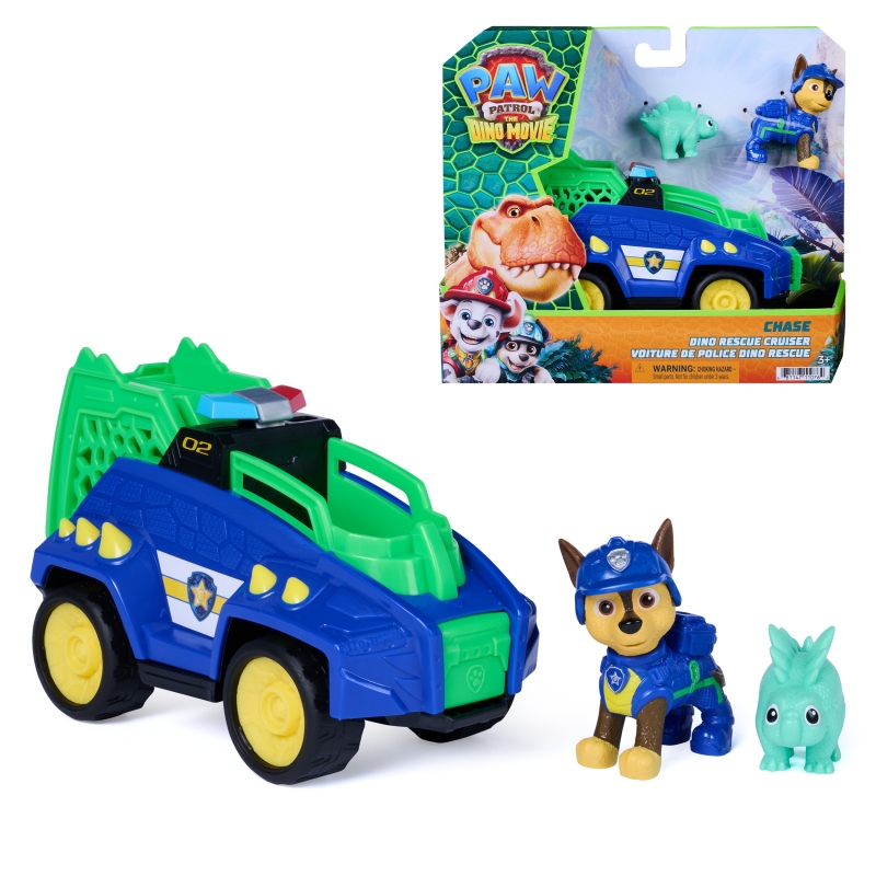 PAW Patrol - Pat Patrouille Le Film Mission Dino - Véhicule Figurine Chase