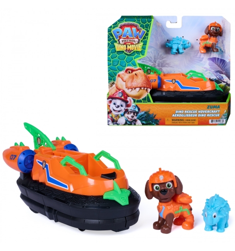 PAW Patrol - Pat Patrouille Le Film Mission Dino - Véhicule Figurine Zuma