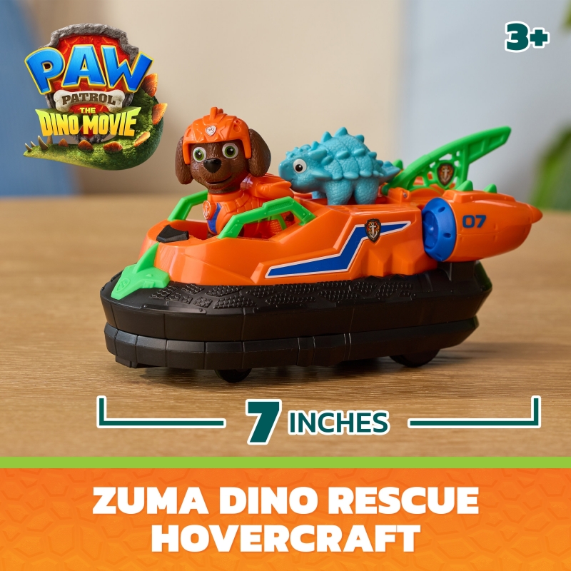 PAW Patrol - Pat Patrouille Le Film Mission Dino - Véhicule Figurine Zuma