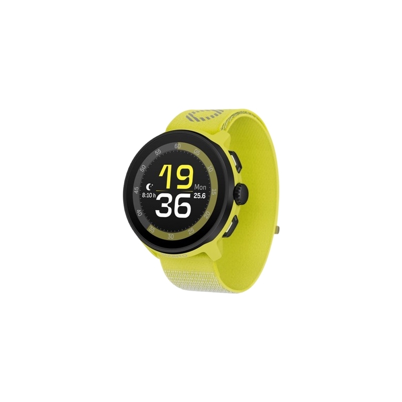 Suunto Run 3,35 cm (1.32") AMOLED 46 mm Numérique 466 x 466 pixels Écran tactile Noir, Jaune GPS (satellite)