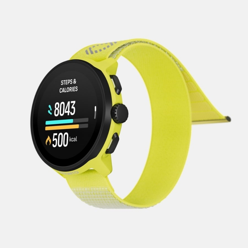 Suunto Run 3,35 cm (1.32") AMOLED 46 mm Digitale 466 x 466 Pixel Touch screen Nero, Giallo GPS (satellitare)