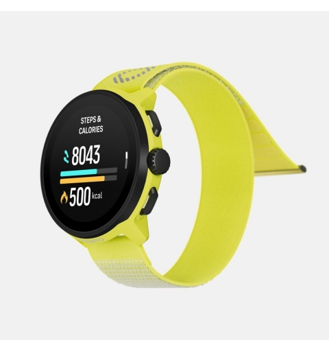 Suunto Run 3,35 cm (1.32") AMOLED 46 mm Numérique 466 x 466 pixels Écran tactile Noir, Jaune GPS (satellite)