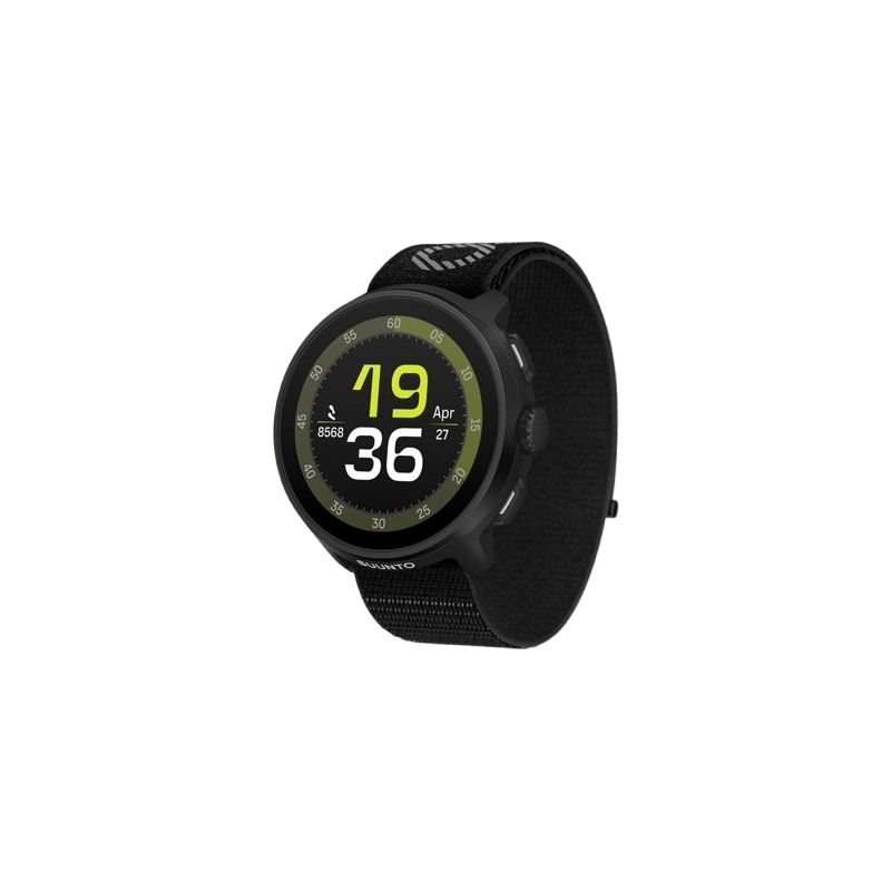 Suunto Run 3,35 cm (1.32") AMOLED 46 mm Numérique 466 x 466 pixels Écran tactile Noir GPS (satellite)