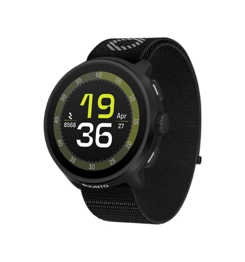 Suunto Run 3,35 cm (1.32") AMOLED 46 mm Numérique 466 x 466 pixels Écran tactile Noir GPS (satellite)