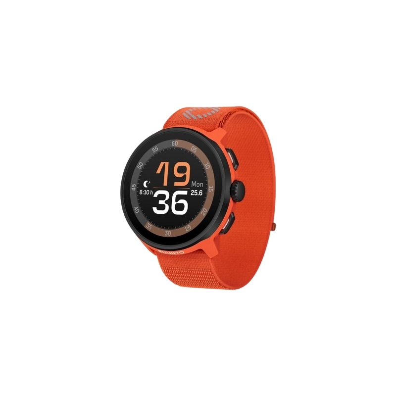 Suunto Run 3,35 cm (1.32") AMOLED 46 mm Numérique 466 x 466 pixels Écran tactile Noir, Orange GPS (satellite)
