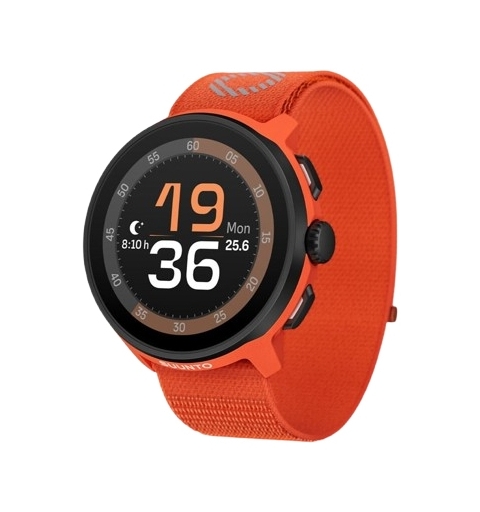 Suunto Run 3,35 cm (1.32") AMOLED 46 mm Digitale 466 x 466 Pixel Touch screen Nero, Arancione GPS (satellitare)