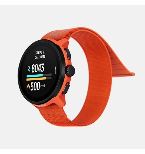 Suunto Run 3,35 cm (1.32") AMOLED 46 mm Numérique 466 x 466 pixels Écran tactile Noir, Orange GPS (satellite)