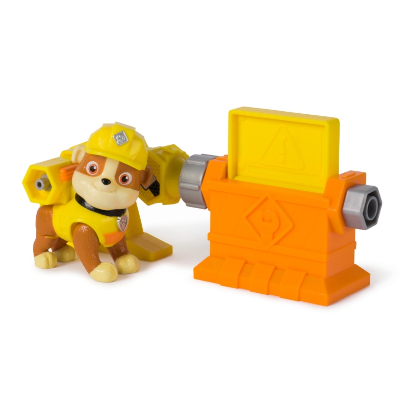Rubble & Crew Power Tool Pups - Spielset mit 2 Hundefiguren Rubble und Wheeler, 2 Bauwerkzeugen und Bauzubehör