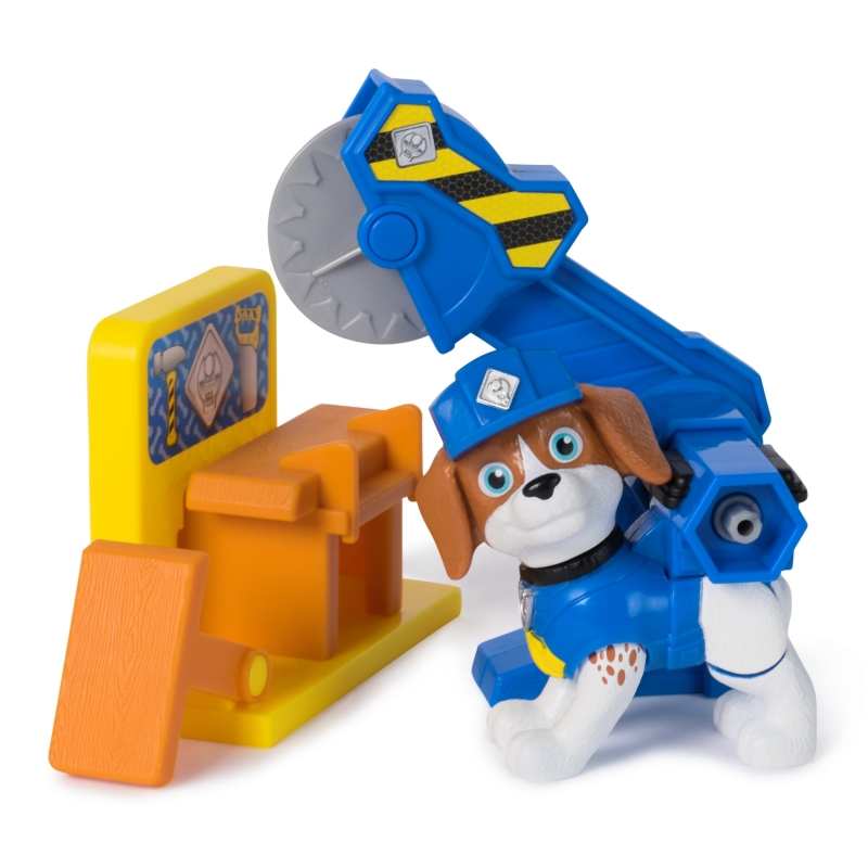 Rubble & Crew Power Tool Pups - Spielset mit 2 Hundefiguren Rubble und Wheeler, 2 Bauwerkzeugen und Bauzubehör