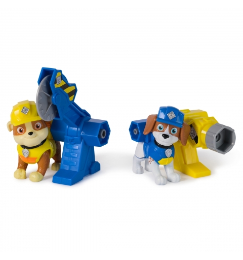 Rubble & Crew - Pack Figuras Rubble Y Wheeler, 2 Herramientas Y 2 Accesorios CONSTRUCCIÓN - Patrulla Canina Juguetes - Juegos