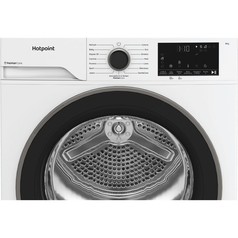 Hotpoint HPT 84D BS IT sèche-linge Pose libre Charge avant 8 kg Blanc