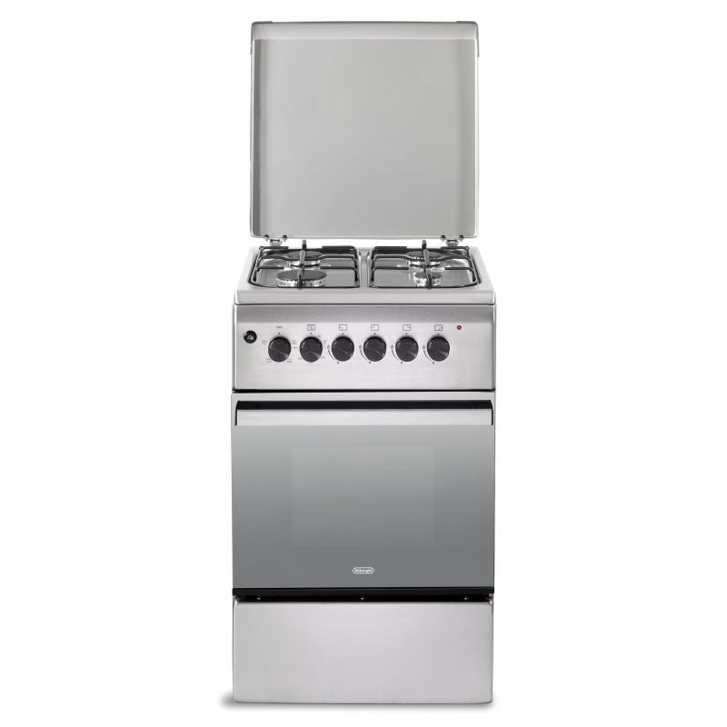 De’Longhi DL554EX2 cocina Cocina independiente Eléctrico Encimera de gas Acero inoxidable