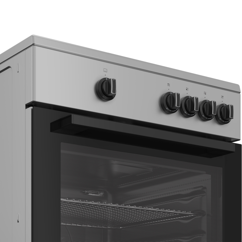 Indesit I6GGKMS Freistehender Herd Gas Gaskochfeld Silber