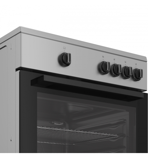 Indesit I6GGKMS Freistehender Herd Gas Gaskochfeld Silber