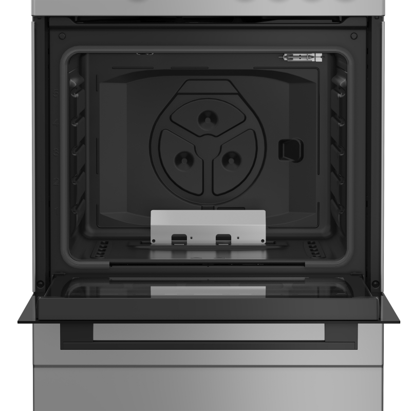 Indesit I6GGKMS Freistehender Herd Gas Gaskochfeld Silber