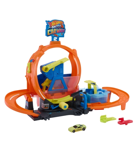 Hot Wheels City Hot Wheels-Méga Looping Station de Lavage-coffret 1 64 Color Shifters