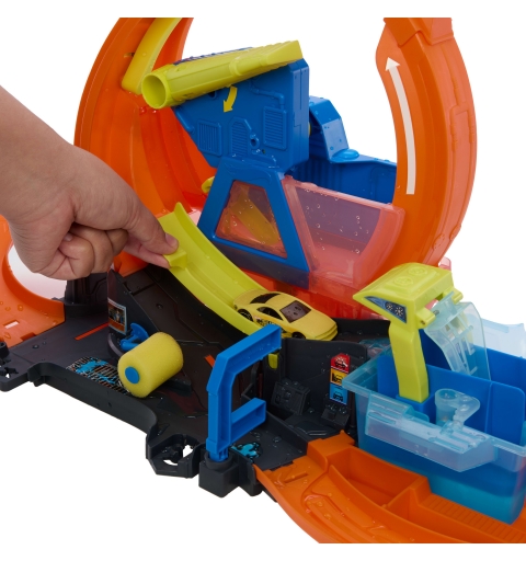 Hot Wheels City Hot Wheels-Méga Looping Station de Lavage-coffret 1 64 Color Shifters