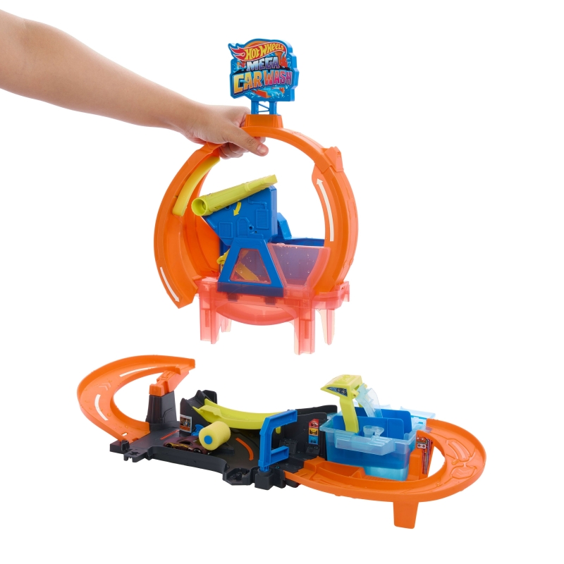 Hot Wheels City Hot Wheels-Méga Looping Station de Lavage-coffret 1 64 Color Shifters