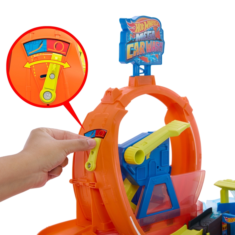 Hot Wheels City Hot Wheels-Méga Looping Station de Lavage-coffret 1 64 Color Shifters