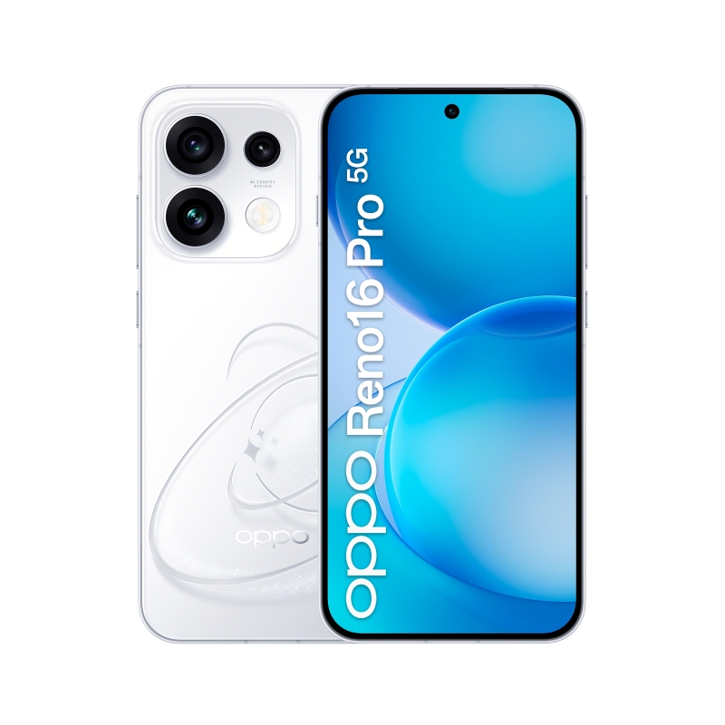 OPPO Reno16 Pro 5G 16,1 cm (6.32") Double SIM Android 16.0 USB Type-C 12 Go 512 Go 6000 mAh Blanc