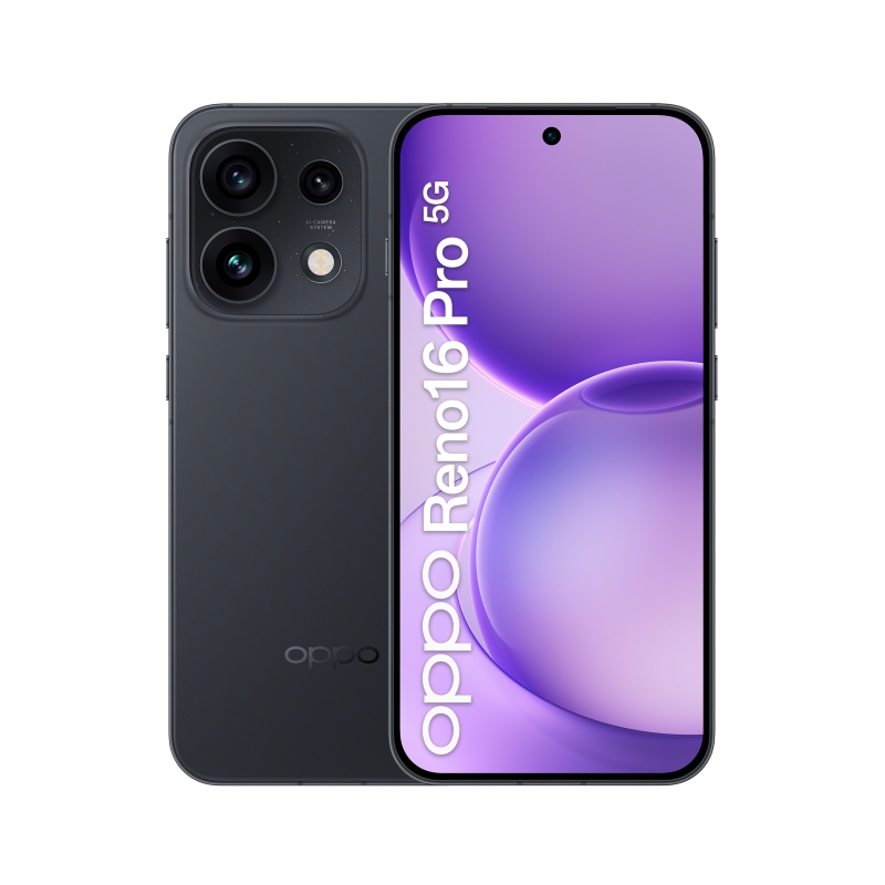 OPPO Reno16 Pro 5G 16,1 cm (6.32") SIM doble Android 16.0 USB Tipo C 12 GB 512 GB 6000 mAh Negro