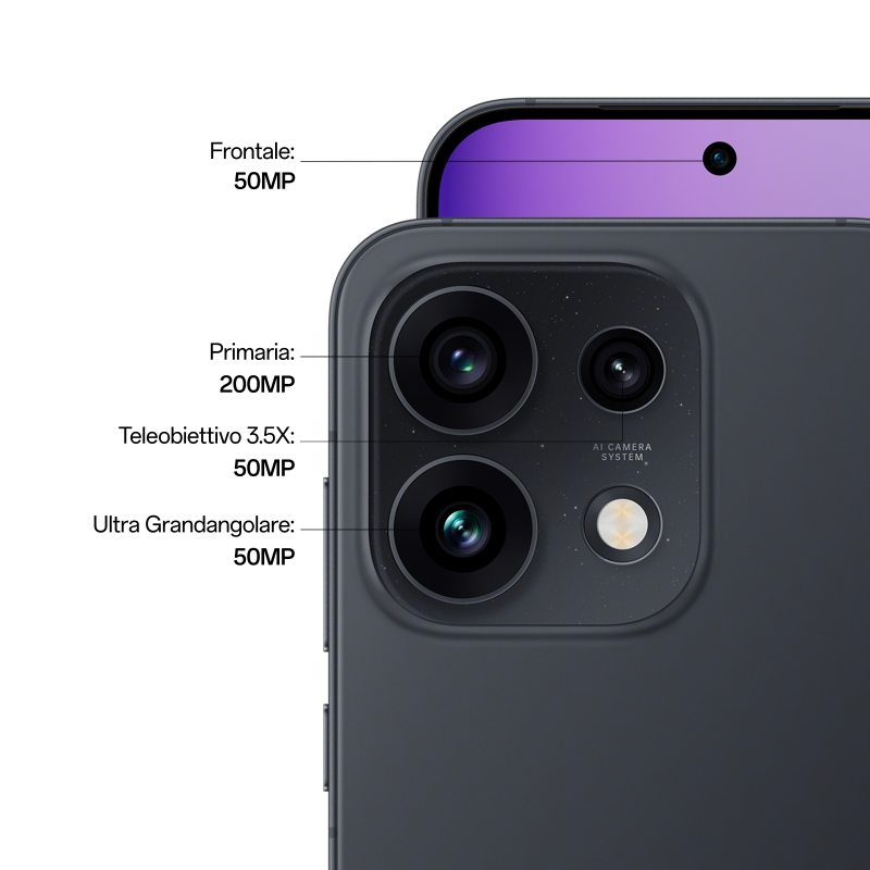 OPPO Reno16 Pro 5G 16,1 cm (6.32") Double SIM Android 16.0 USB Type-C 12 Go 512 Go 6000 mAh Noir