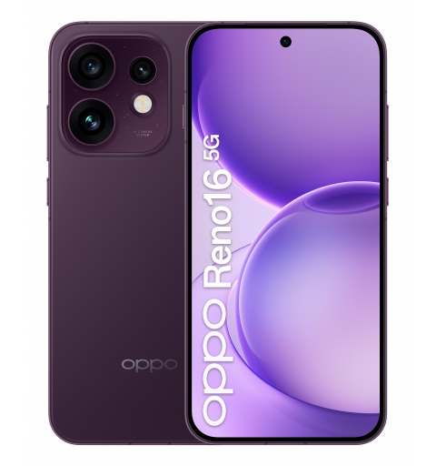 OPPO Reno16 5G 16,1 cm (6.32") Dual-SIM Android 16.0 USB Typ-C 8 GB 512 GB 6000 mAh Violett
