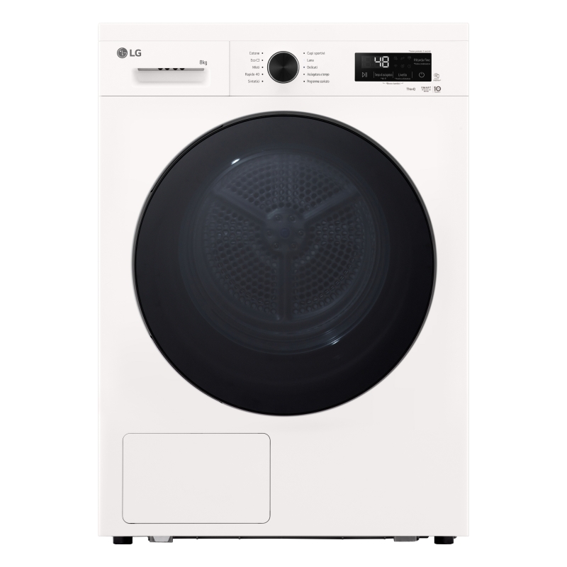 LG RNX1008NWB Wäschetrockner Freistehend Frontlader 8 kg Weiß