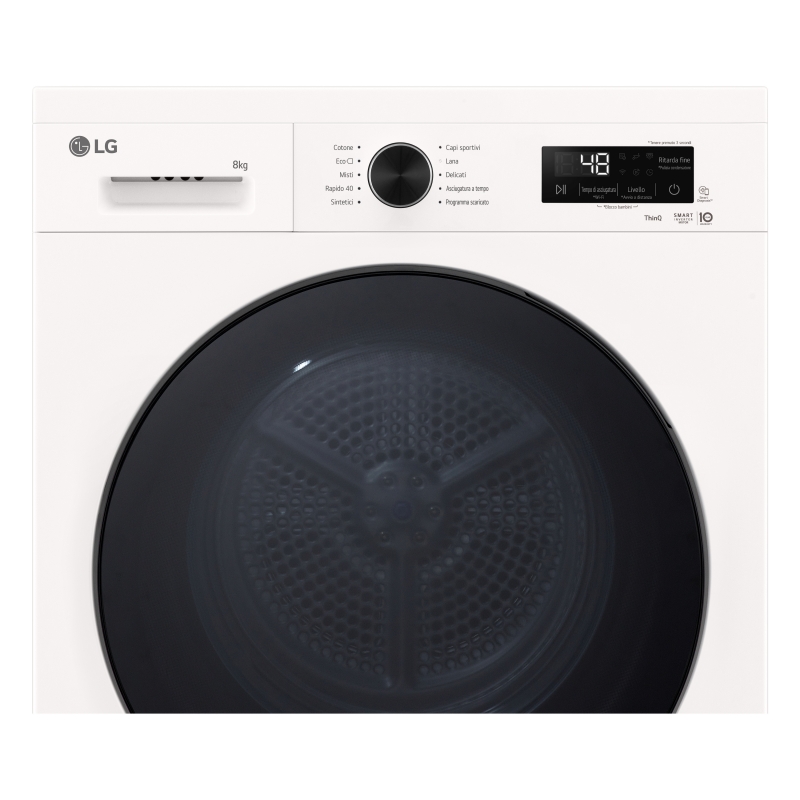 LG RNX1008NWB secadora Independiente Carga frontal 8 kg Blanco