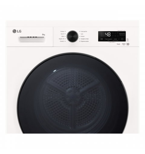 LG RNX1008NWB sèche-linge Pose libre Charge avant 8 kg Blanc