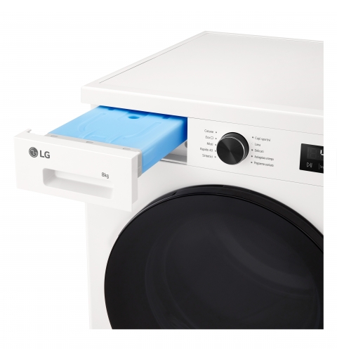 LG RNX1008NWB secadora Independiente Carga frontal 8 kg Blanco
