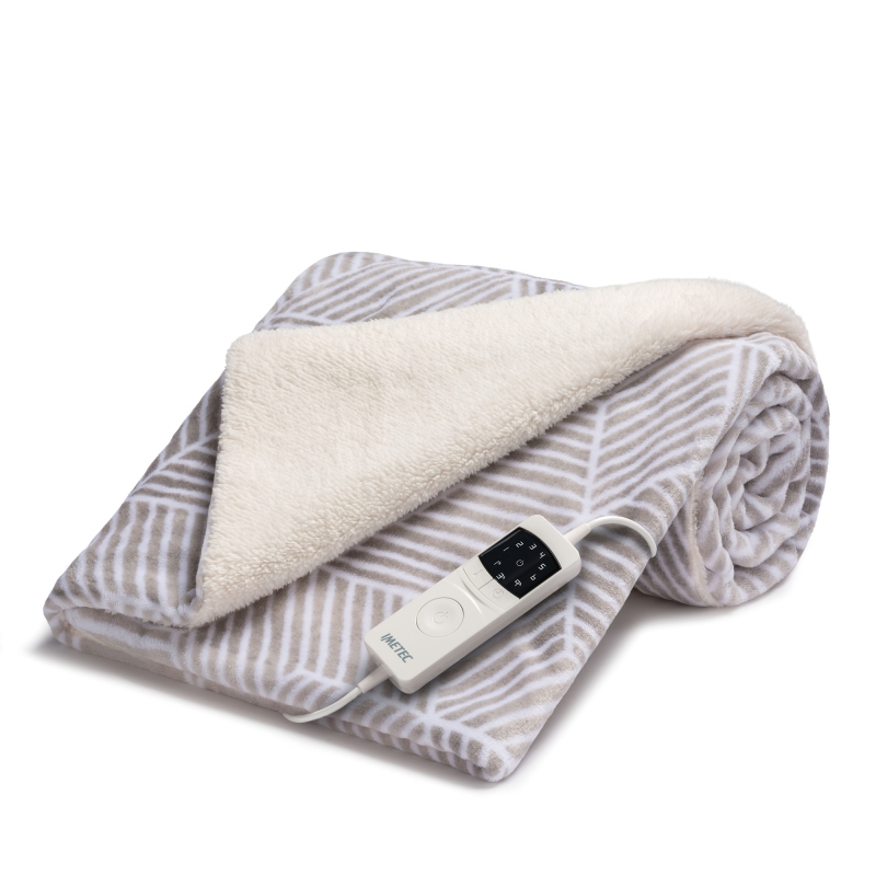 Imetec Adapto Plus Velvet & Sherpa 160x120 Manta eléctrica 150 W Gris Poliéster